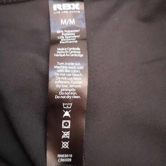 NWT Reebok Ladies Black Size Med 4 Way Stretch Wicking Fade Resistant Leggings - Picture 4 of 12